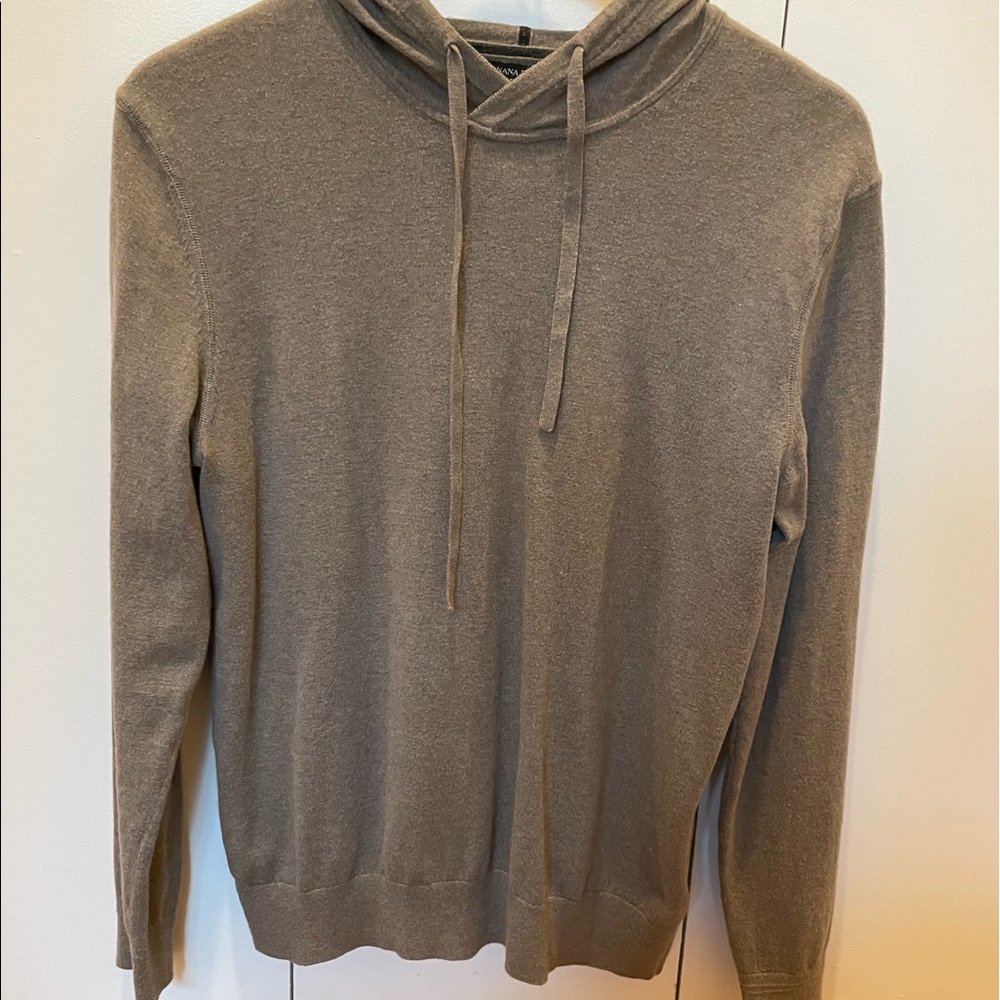Beautiful cotton/cashmere hoody from Banana Republic in olive green